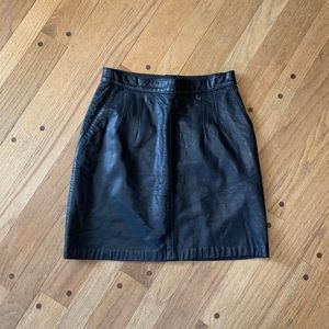 Leather Vintage Skirt